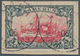 Deutsche Kolonien - Kamerun: 1900, Höchstwert Der Schiffszeichnung Auf Kleinem Briefstück Mit Zwei S - Cameroun