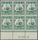 Deutsche Kolonien - Kamerun - Britische Besetzung: 1915, ½ D. Auf 5 Pfg. Grün Im Unterrand-6er-Block - Cameroun