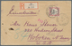 Deutsche Kolonien - Karolinen: 1900, 40 Pfg. Kaiseryacht Als Portogerechte Einzelfrankatur Auf R-Bri - Caroline Islands