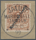 Deutsche Kolonien - Marshall-Inseln - Mitläufer: 1897, 3 Pfg. Lebhaftbraunocker Mit Steilem Aufdruck - Marshall Islands