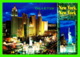 LAS VEGAS, NV - NEW YORK NEW YORK HOTEL & CASINO AT NIGHT - VEGAS SERIES - - Las Vegas