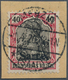 Deutsche Abstimmungsgebiete: Saargebiet: 1920, Germania 40 Pf., Der Aufdruck Mit ABART "nur Schrift - Unused Stamps