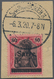 Deutsche Abstimmungsgebiete: Saargebiet: 1920, Germania 80 Pf. Karminrot/grauschwarz Mit Aufdruck 'S - Unused Stamps