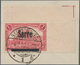 Deutsche Abstimmungsgebiete: Saargebiet: 1920, 1 M. Rechte Obere Luxus-Bogenecke Mit Bogenwinkel. - Unused Stamps