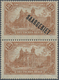 Deutsche Abstimmungsgebiete: Saargebiet: 1920 Deutsches Reich 1,50 M Braunocker Senkrechtes Paar, Ob - Unused Stamps