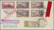 Deutsche Abstimmungsgebiete: Saargebiet: 1928, Portogerechter Luxusbrief Mit 3 Plattenfehlern Und Lu - Unused Stamps