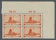 Deutsche Abstimmungsgebiete: Saargebiet: 1926, "80 C. Landschaften V", Postfrischer Eckrandviererblo - Unused Stamps