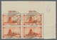 Deutsche Abstimmungsgebiete: Saargebiet: 1926, "80 C. Landschaften V" Als Eckrandviererblock Oben Re - Unused Stamps