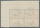 Deutsche Abstimmungsgebiete: Saargebiet: 1926, "80 C. Landschaften V" Als Eckrandviererblock Oben Re - Unused Stamps