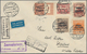 Danzig - Polnische Post (Port Gdansk): 1929, Mischfrankatur "Port Gdansk"-Aufdrucke Mit 30 Gr Polnis - Other & Unclassified