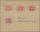 Danzig - Flugpost: 1923 Flugpostbrief Von Danzig Mit Guter Frankatur (u.a. Zwei Marken Mit Überdruck - Autres & Non Classés