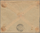 Memel: 1922/1923, Zwei Bedarfsbelege: 50 Pfennig Auf 35 C. Violett, Portogerechte Einzelfrankatur Au - Memel (Klaïpeda) 1923