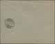 Memel: 1922, 6 Mark Auf 2 Fr. Rötlichorange/grünlichblau, Waagerechtes Eckrandpaar Links Unten Mit D - Klaipeda 1923