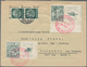 Dt. Besetzung II WK - Böhmen Und Mähren: 1938, MiF Dt. Reich-/CSSR-Marken Mit Aptiertem Stempel LEIT - Besetzungen 1938-45