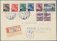 Dt. Besetzung II WK - Böhmen Und Mähren: 1939, Mischfrankatur B+M Mit CSSR-Flugpostmarken Auf R-Brie - Occupation 1938-45