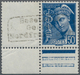 Dt. Besetzung II WK - Frankreich - Dünkirchen: 1940, 50 C. Merkur Schwärzlichblau Mit Aufdruck In Ty - Occupation 1938-45