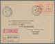 Dt. Besetzung II WK - Frankreich - St. Nazaire: 1945, 28-2, Einschreiben Mit Gebührenzettel 4,50 Fr - Occupation 1938-45