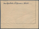 Feldpostmarken: 1945, Später Feldpostbrief Frankiert Mit Senkrechter Halbierung Der Zulassungsmarke - Autres & Non Classés