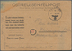 Feldpost 2. Weltkrieg: 1945, Ostpreußen-Feldpostkarte Auf Gelbbeigen Karton Bedarfsgebraucht Mit Nor - Other & Unclassified