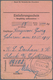KZ-Post: KZ DACHAU: 1940/1944, 4 Einlieferungsscheine Für Geldempfang, Alle Für Den Gleichen Gefange - Lettres & Documents