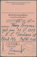KZ-Post: KZ DACHAU: 1940/1944, 4 Einlieferungsscheine Für Geldempfang, Alle Für Den Gleichen Gefange - Covers & Documents