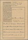 KZ-Post: KZ DAUCHAU: 1942, Kompletter Vordruckbrief Mit Text Und Einlieferungsschein über 5 RM An De - Briefe U. Dokumente