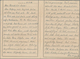 KZ-Post: KZ DACHAU: 1943, Vordruck-Faltbrief Mit Einlagezettel "Die Zusendung Von Bekleidung..." An - Lettres & Documents