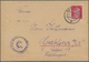 KZ-Post: 1941/42 Karte Des Lagers Sachsenhausen Mit Stempel Oranienburg Und Kartenbrief Ab Berlin, B - Lettres & Documents