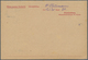 KZ-Post: 1941/42 Karte Des Lagers Sachsenhausen Mit Stempel Oranienburg Und Kartenbrief Ab Berlin, B - Lettres & Documents
