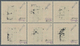 Deutsche Lokalausgaben Ab 1945: Netschkau-Reichenbach 1945, 8 Pfg. Hitler Im Senkrechten 6er-Block M - Other & Unclassified