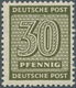 Sowjetische Zone - West-Sachsen: 1945,  Freimarken 30 Pf. Mit Wasserzeichen Y In Seltener B-Farbe Du - Autres & Non Classés