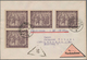 Sowjetische Zone - Allgemeine Ausgaben: 1949, 16+9 Pfg. Leipziger Messe 1949 Per Vier Auf Portogerec - Other & Unclassified