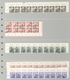 DDR: 1953, 17 Werte Als Oberrand- Zehnerstreifen Und 24 Pfg. Als Eckrand - Zehnerblock Unten Links J - Autres & Non Classés