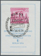 DDR: 1954, Block „Tag Der Briefmarke 1954” Mit Stark Nach Links Versetztem Druck (verschnittener Blo - Autres & Non Classés