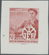 DDR: 1956, 10 Jahre Volkseigene Betriebe 20 Pf PROBEDRUCK Braunrot, Staatsbezeichnung Negativ, Ungez - Sonstige & Ohne Zuordnung