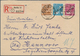 Berlin: 1949: 20, 24 Und 40 Pf Scharzaufdruck Zusammen Auf Brief Ab Berlin SW 11 Vom 16.1.49 Nach Ha - Briefe U. Dokumente