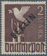 Berlin: 1948. Schwarzaufdruck 2 Mk Mit Platternfehler "rechter Aufstrich Des N Verdpnnt". Sehr Selte - Briefe U. Dokumente