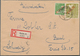 Berlin: 1948, 1 M. Rotaufdruck Und Zusatzfrankatur Auf Portogerechtem R-Auslandsbrief Ab "BERLIN NW - Lettres & Documents