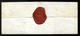 LEPSÉNY 1850. Cca. Portós Levél, Piros Palmettás Bélyegzéssel Kaposvárra Küldve (250p)  /  Ca 1850 Unpaid Letter Red Pmk - ...-1867 Voorfilatelie