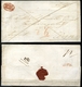 OFEN 1841. Portós Levél Bécsbe Küldve, Piros "OFEN FRANCO" és Piros érkezési Bélyegzéssel (300p)  /  OFEN 1841 Unpaid Le - ...-1867 Prephilately