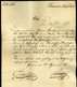 PETRINIA/ILLYRIE 1834. Ex Offo Levél, Tartalommal Semlin-be Küldve Piros érk. Bélyegzéssel (500p)  /  Official Letter Co - Kroatië