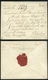 DÉS 1837. Szép Portós Levél "DEZS" Kézírásos Dátum Kiegészítéssel Kölesdre Küldve  /  1837 Nice Unpaid Letter Hand Dated - ...-1867 Prephilately