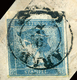 ARAD 1852. Kék Merkúr Hírlapbélyeg, Teljes Újvidékről Aradra Küldött újságon  /  1852 Blue Mercury Wrapper On Complete N - Used Stamps