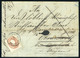 ZÁGRÁB 1862. Levél Előoldali 10Kr + Hátoldali 10+5Kr (szétvágva) , Többszörös Továbbküldéssel  /  ZAGREB 1862 Frontal 10 - Used Stamps