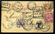 INDIA 1903. Érdekes, Többszörösen Továbbküldött Díjjegyes Lap Manchesterbe Küldve / INDIA 1903 Interesting Multiple Forw - 1902-11 King Edward VII