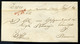 GOSPICH  1845. Cca. Ex Offo Levél, Piros Bélyegzéssel (250p)  /  Ca 1845 Official Letter Red Pmk - Kroatië