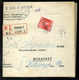 BUDAPEST 1918. Ajánlott Szappanutalvány , Szükség Portó Bélyegzéssel - Used Stamps