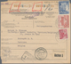 Berlin: 1953: Auslandspaketkarte A5 über 2 Pakete, 5,9 Kg. Und 3,5 Kg. Gebühr DM 5,25 Und 3,15 – Zus - Lettres & Documents