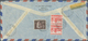 Berlin: 1954: Luftpost-Langumschlag Im Tarif II Mit Einschreiben Und Eilzustellung, Gebühr DM 6,30 A - Briefe U. Dokumente