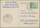 Berlin: 1949/1950, Postkarte Frankiert Mit 10 Pfg. Goethe, Plattenfehler I Mit SSt Von BERLIN-CHARLO - Lettres & Documents